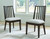 Galliden - 8 Pc. - Rectangular Dining Table, 6 Side Chairs, Server - Light Brown / Black