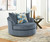 Maxon Place - 5 Pc. - 3-Piece Sectional With Raf Corner Chaise, Chair, Ottoman - Navy