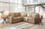 Bandon - 3 Pc. - 2-Piece Sectional With Raf Loveseat, Ottoman - Toffee
