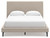 Cielden - Queen Upholstered Bed with Roll Slats - Soft Gray