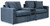 Modmax - 3-Piece Sectional Loveseat With Audio System - Ink