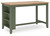Gesthaven - Rectangular Dining Room Counter Table - Natural / Green