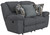 Trifecta - Dual Rocking Reclining Loveseat - Smoke