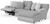 Abraxas - 3 Piece Power Reclining Sectional With 1 Lay-Back Chaise And 1 Recliner (RSF Chaise) - Moonstruck