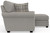 Livingston - 2 Piece Sofa Chaise With Comfort Coil Seating And 6 Accent Pillows Included (RSF Chaise) - Linen