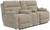 Regenerator - Dual Lift Power Headrest Console Loveseat With CR3 Heat/Massage/Lumbar/Zero Gravity - Burlap