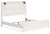 Gerridan - King Panel Bed with Sconces - White
