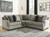 Bovarian - Left Arm Facing Sofa with Corner Wedge 2 Pc Sectional - Stone