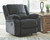Draycoll - 3 Pc. - Reclining Sofa, Loveseat, Rocker Recliner - Dark Gray