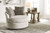 Soletren - 3 Pc. - Sofa, Loveseat, Swivel Accent Chair - Stone