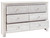Paxberry - Six Drawer Dresser - Medallion Drawer Pulls - Whitewash
