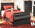 Huey Vineyard - Twin Sleigh Bed - Black