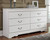 Anarasia - 6 Pc. - Dresser, Mirror, Chest, Full Sleigh Bed - White
