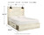 Cambeck - 10 Pc. - Dresser, Mirror, Chest, Queen Panel Bed with 4 Storage Drawers, 2 Nightstands - Whitewash