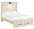 Cambeck - Full Panel Bed with 2 Storage Drawers - Whitewash