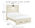 Cambeck - Full Panel Bed with 2 Storage Drawers - Whitewash
