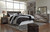 Derekson - 6 Pc. - King Panel Headboard with Bolt on Bed Frame, Dresser, Mirror, Chest, Nightstand - Multi Gray