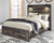 Drystan - Queen Panel Bed with 2 Storage Drawers - Brown / Beige