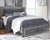 Lodanna - 7 Pc. - Dresser, Mirror, King Panel Bed with 2 Storage Drawers, 2 Nightstands - Gray