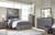 Lodanna - 6 Pc. - Dresser, Mirror, Queen Platform Bed with 2 Storage Drawers - Gray