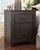 Brinxton - 6 Pc. - Dresser, Mirror, Chest, Queen Panel Headboard & 2 Nightstands - Charcoal
