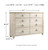 Willowton - 3 Pc. - Dresser, Mirror, King Panel Headboard - Whitewash