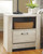 Bellaby - 7 Pc. - Dresser, Mirror, Chest, King Panel Headboard with Bolt on Bed Frame, 2 Nightstands - Whitewash
