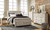 Bellaby - 6 Pc. - Dresser, Mirror, Queen Platform Bed with 2 Storage Drawers - Whitewash