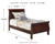 Alisdair - Twin Sleigh Bed - Dark Brown