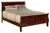 Alisdair - King Sleigh Bed - Dark Brown