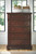 Porter - 7 Pc. - Dresser, Mirror, Chest, Queen Panel Bed, Nightstand - Rustic Brown
