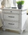 Kanwyn - 7 Pc. - Dresser, Mirror, Queen Upholstered Bed with Storage Bench, 2 Nightstands - Whitewash