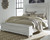 Kanwyn - California King Panel Bed with Storage Bench - Whitewash