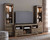 Trinell - 4 Pc. - Entertainment Center - 63" TV Stand - Brown