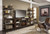 Starmore - 4 Pc. - Entertainment Center - 70" TV Stand with Faux Firebrick Fireplace Insert - Brown / Gunmetal