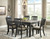Tyler Creek - 7 Pc. - Dining Room Table, 6 Side Chairs - Dark Gray