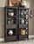 Tyler Creek - 9 Pc. - Counter Table, 6 Barstools, 2 Cabinets - Dark Gray