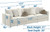 Ritzy - 3 Piece Modular Sofa - Bone
