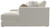 Ritzy - 4 Piece Modular Double Chaise Sectional - Bone