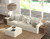 Ritzy - 3 Piece Modular Sofa And 1 Included Cocktail Ottoman - Bone