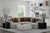 Tori - 2 Piece Sectional With Comfort Coil Seating, 41" Cocktail Ottoman And 9 Accent Pillows Included - Birch