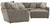 Turner - 5 Piece Sectional With LSF Cuddler With Cocktail Ottoman - Mushroom