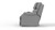 Dreamtime - 48" Power Headrest Power Lay Flat Recliner With CR3 Heat/Massage/Zero Gravity - Steel