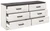 Shawburn - Six Drawer Dresser - White / Black / Gray