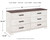 Shawburn - Six Drawer Dresser - White / Black / Gray