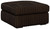 Midnight-Madness - Oversized Accent Ottoman - Chocolate