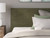 Chirason - Queen Upholstered Bed With Roll Slats - Sage Green