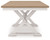 Purlaney - Rectangular Dining Room Butterfly Extension Table - Antique White / Natural