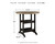 Fairen Trail - Round Bar Table w/Umb OPT - Black / Driftwood