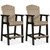 Fairen Trail - Tall Barstool (Set of 2) - Black / Driftwood